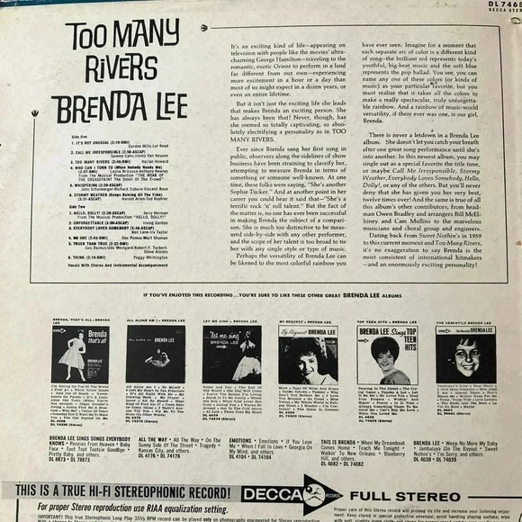 Brenda Lee vinyl - Picture 2 of 3